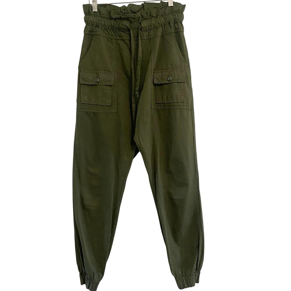 NSF Beaudry High Waisted Green Cargo Joggers Pant Women’s Size Small Minimalist